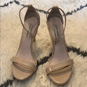 Steve Madden beige high heels